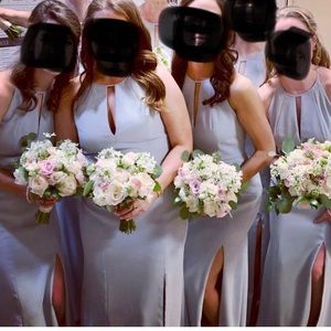 Light blue bridesmaids dress